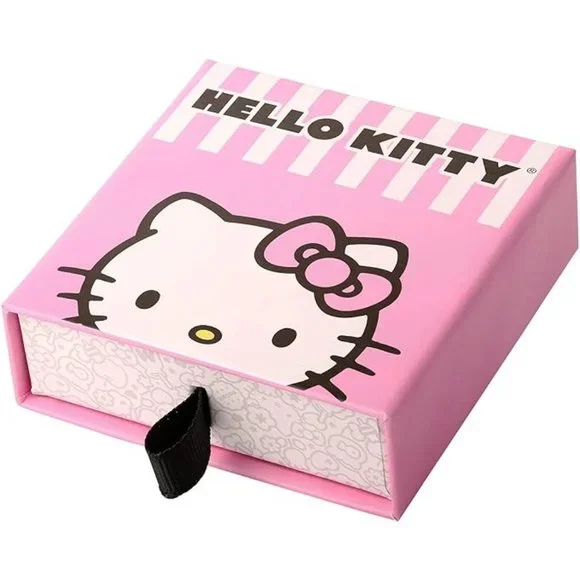 💕NEW Sparkling Bling Swarovski Crystal Silver Hello Kitty Pieced Earring… - Picture 6 of 6